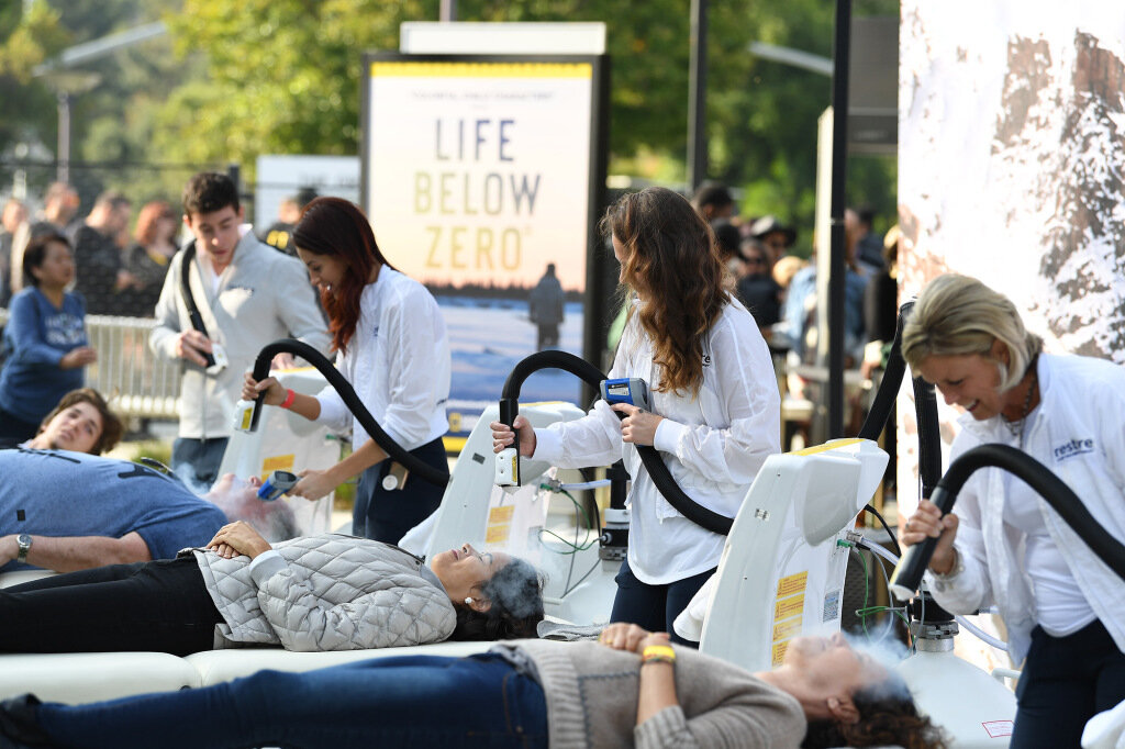 Localized cryo at a FYC event in Hollywood, California. Courtesy: National Geographic.
